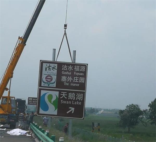 指示牌上牌過程